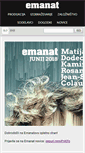 Mobile Screenshot of emanat.si
