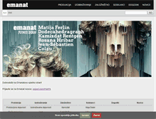 Tablet Screenshot of emanat.si